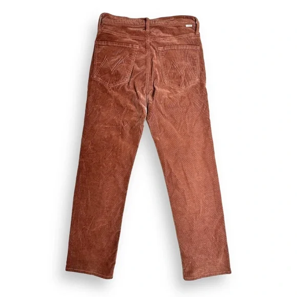 Anthropolgie x MOTHER The Tomcat High-Rise Straight Corduroy Jeans Hopscotch
